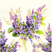 Serwetka decoupage firmy AMBIENTE bukiet bzu 33x33cm